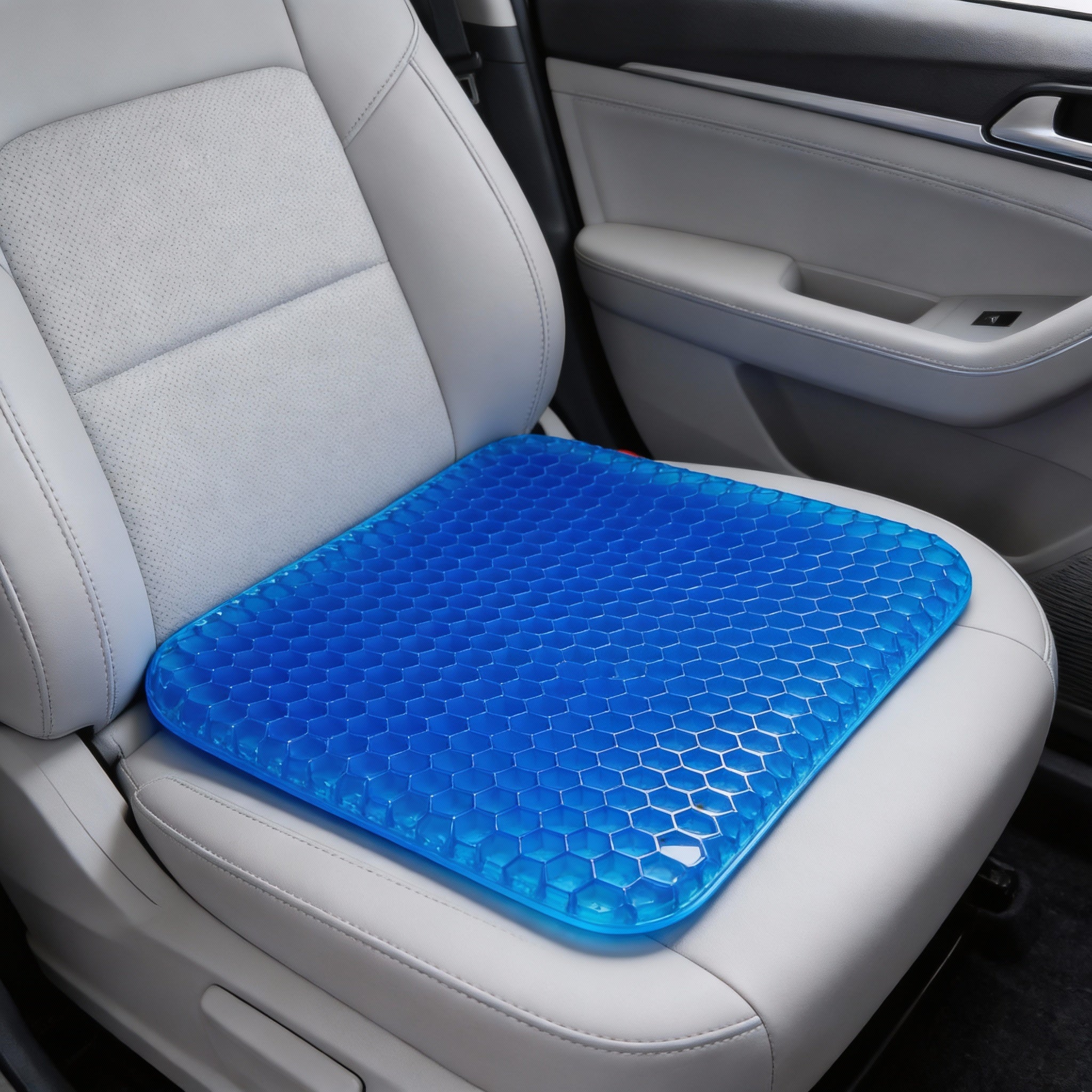 Summer Gel Seat Cushion Breathable Honeycomb Design For Pressure Relief Back Tailbone Pain For Home And Car