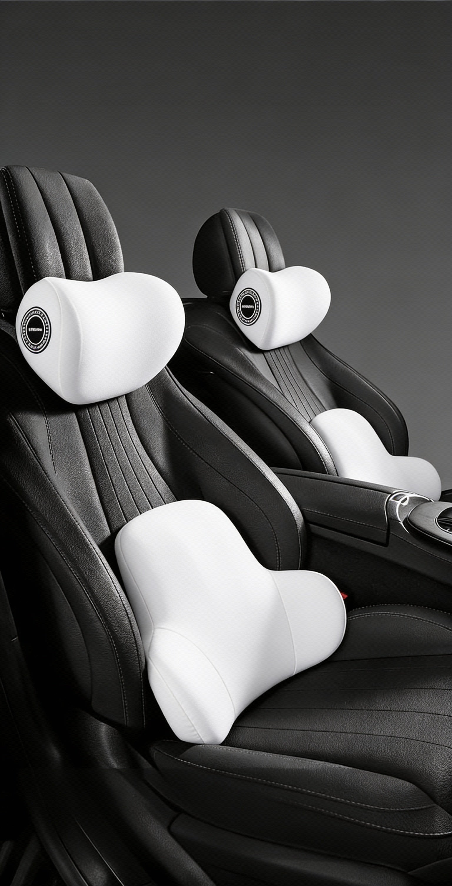 Four Seasons Universal Car Memory Foam Waist Cushion Back Cushion Headrest Cervical Spine Neck Pillow Car Pillow Seat Headrest