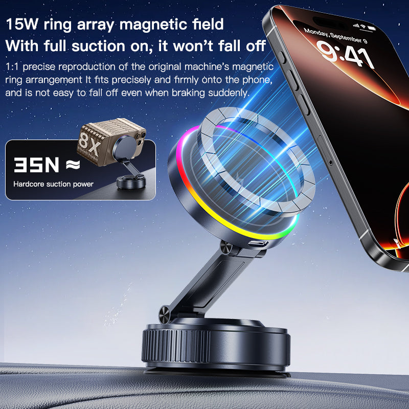 Magnetic Wireless Charging Phone Mount