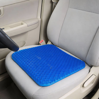 Summer Gel Seat Cushion Breathable Honeycomb Design For Pressure Relief Back Tailbone Pain For Home And Car
