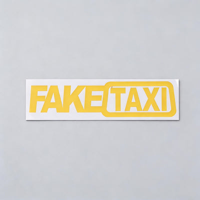Fake Taxi Drifting Sign Funny Car Sticker