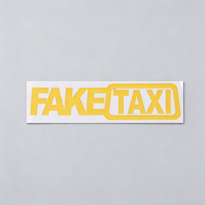 Fake Taxi Drifting Sign Funny Car Sticker