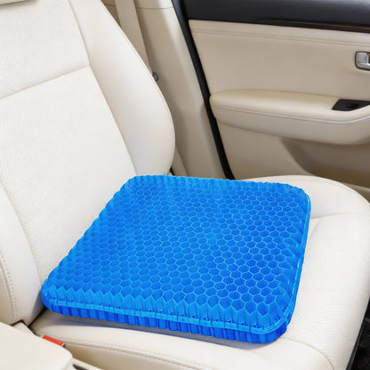 Summer Gel Seat Cushion Breathable Honeycomb Design For Pressure Relief Back Tailbone Pain For Home And Car