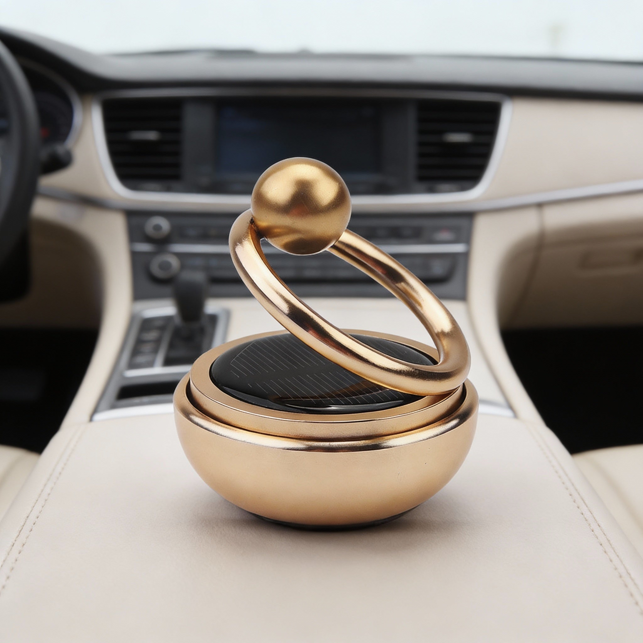 Solar Rotate Car Perfume Air Freshener Aromatherapy Auto Fragrance