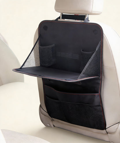 Car Seat Back Storage Bag Car Organizer Bag Foldable Dining Table Tray Travel Storage Bag Car Interior Accessories