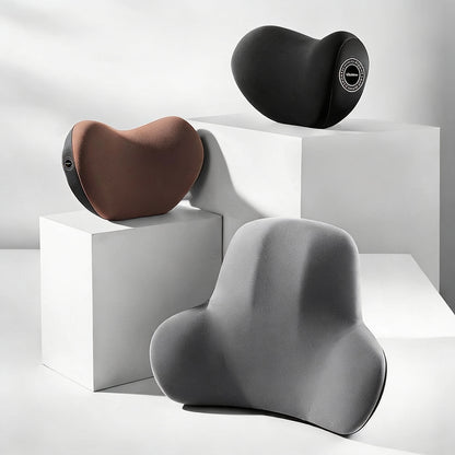 Four Seasons Universal Car Memory Foam Waist Cushion Back Cushion Headrest Cervical Spine Neck Pillow Car Pillow Seat Headrest