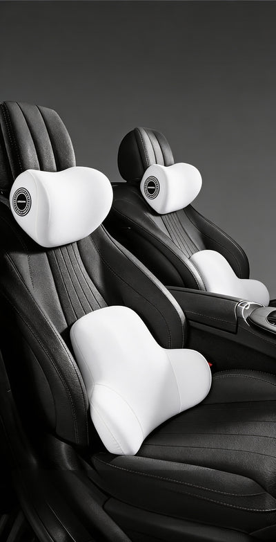 Four Seasons Universal Car Memory Foam Waist Cushion Back Cushion Headrest Cervical Spine Neck Pillow Car Pillow Seat Headrest