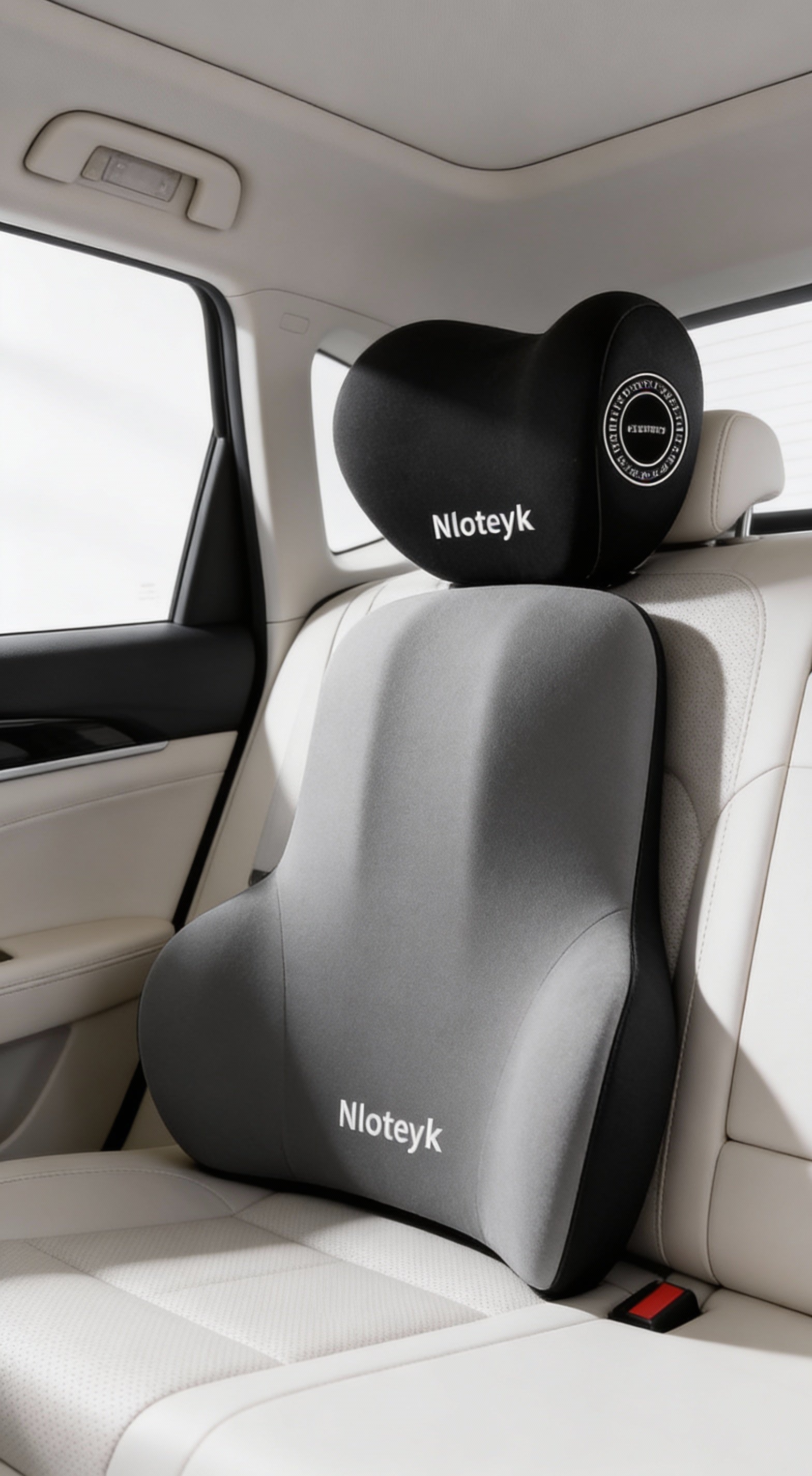 Four Seasons Universal Car Memory Foam Waist Cushion Back Cushion Headrest Cervical Spine Neck Pillow Car Pillow Seat Headrest