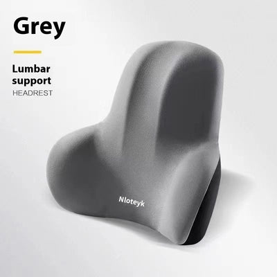 Four Seasons Universal Car Memory Foam Waist Cushion Back Cushion Headrest Cervical Spine Neck Pillow Car Pillow Seat Headrest
