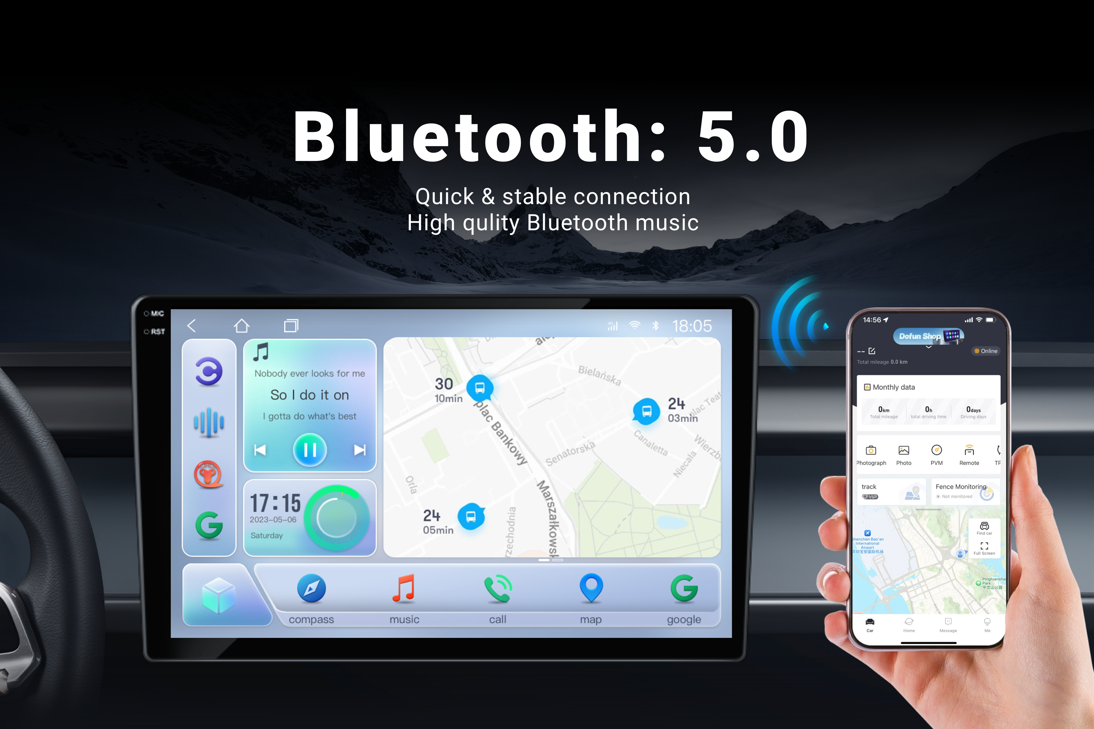 Android 12 13inch Universal Android player Car Radio